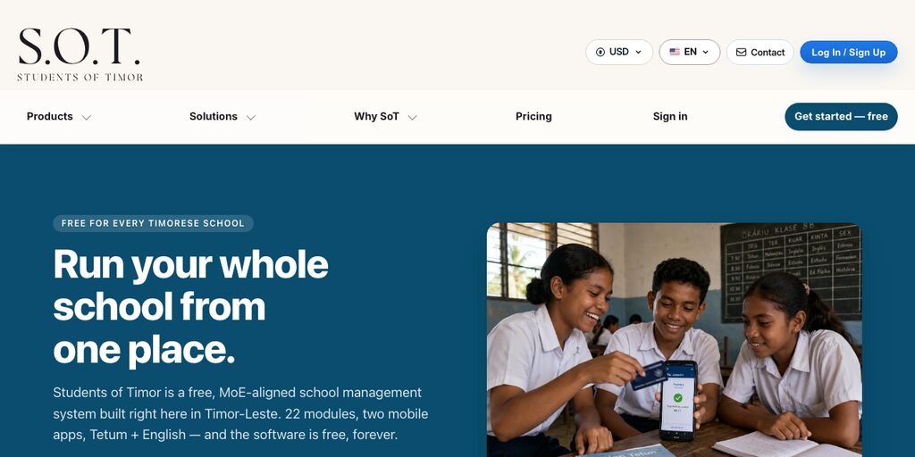 The Students of Timor home page